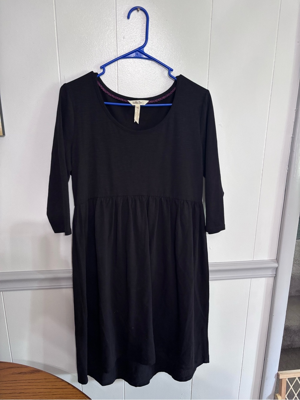 Matilda Jane Black Scoop-Neck Midi Dress